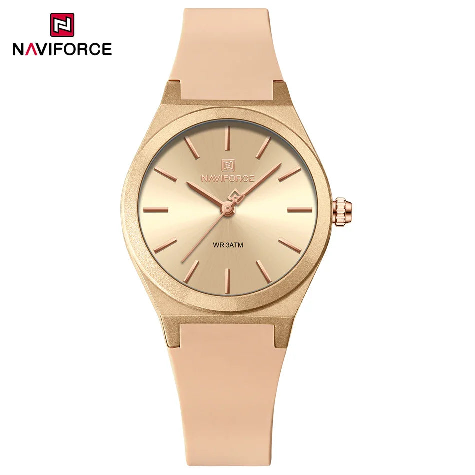 NAVIFORCE 2025 Orologi moda donna Orologio al quarzo Sport Cinturino in silicone Orologi da polso da donna Orologio semplice Regalo relogios feminino