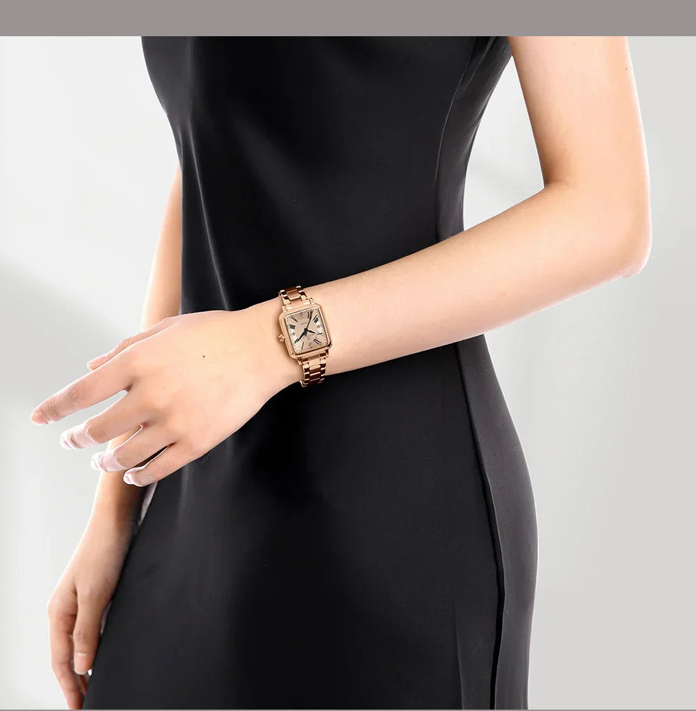 NAVIFORCE Orologio da donna alla moda per donna Orologio da polso da donna casual impermeabile al quarzo in acciaio inossidabile da regalare alla fidanzata 2025