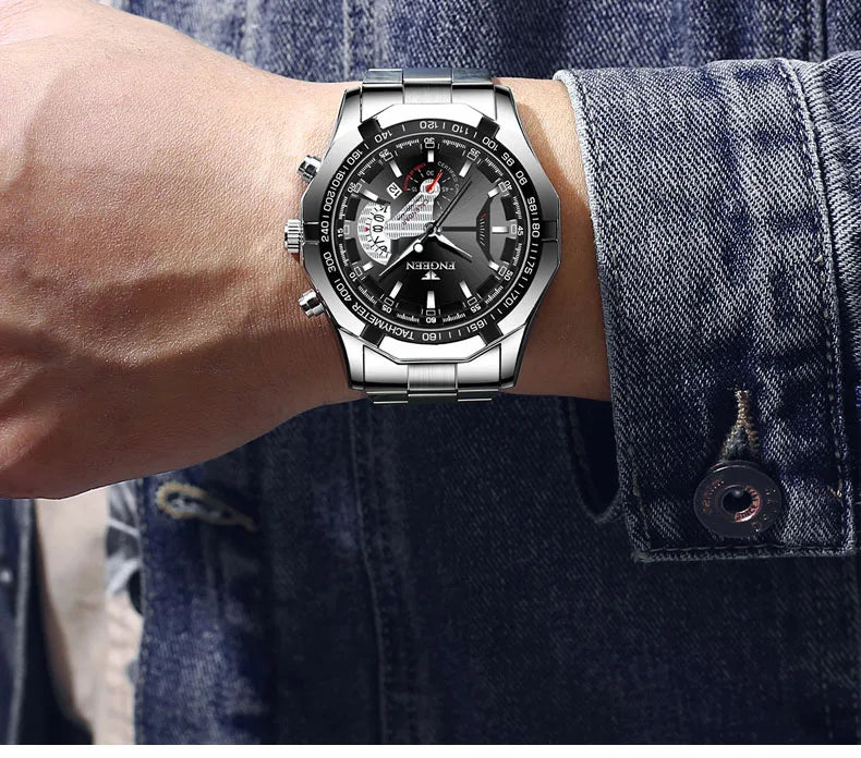 2024 Top Brand di Lusso Orologio di Moda Casual Militare Al Quarzo Sport Orologio Da Polso In Acciaio Pieno Impermeabile Orologio da Uomo Relogio Masculino