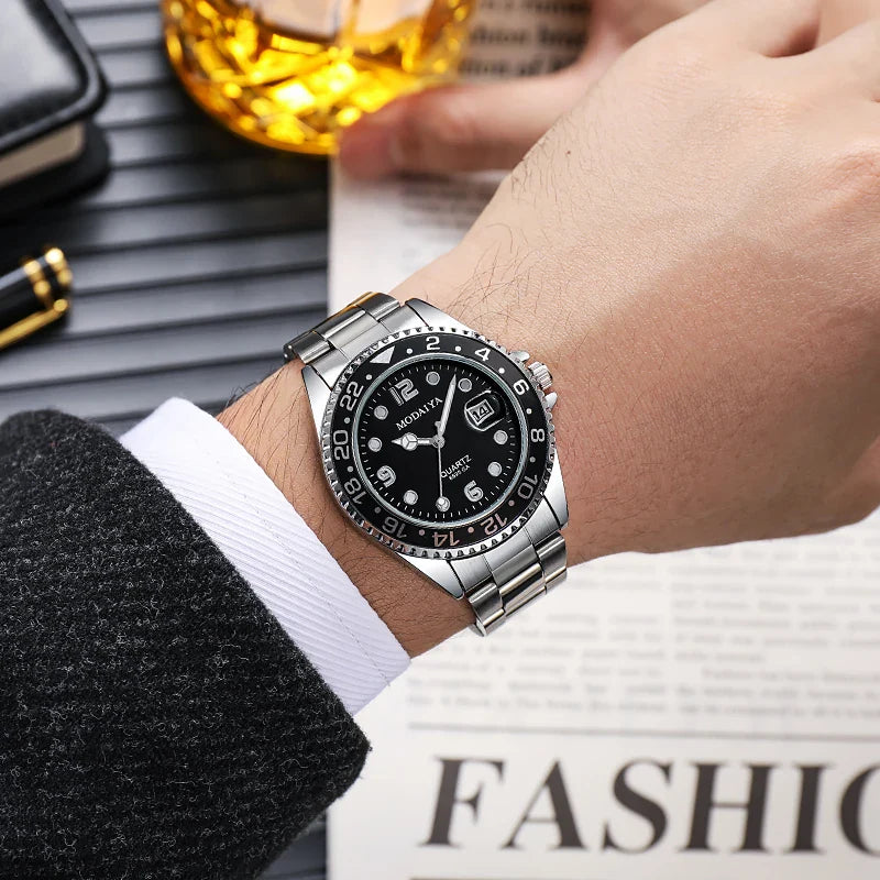 2024 nuovo arrivo moda orologi al quarzo orologio da polso da uomo 1 pezzo orologio sportivo da uomo