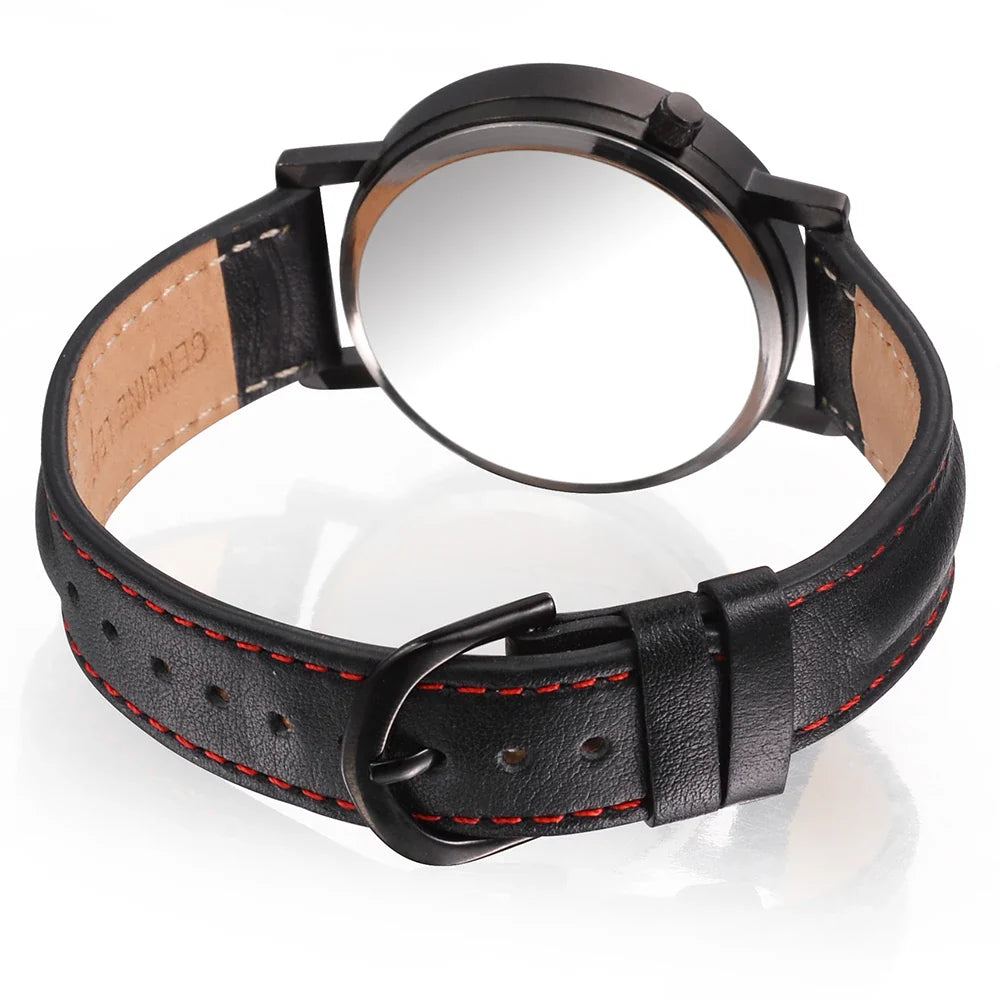 FEB 30TH Walking Men Design orologio Unisex da uomo dal Design creativo 3ATM cinturino in acciaio inossidabile resistente all'acqua