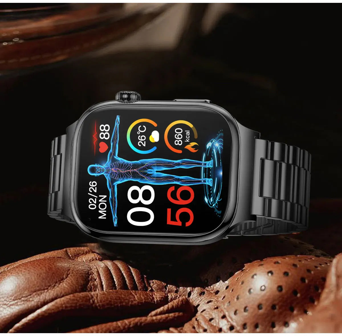 2026 Nuovo Misurazione Accurata Salute Smart Watch ECG + PPG Acido Urico Pressione Sanguigna Lipidi Nel Sangue Chiamata BT Smartwatch Per Le Donne Degli Uomini