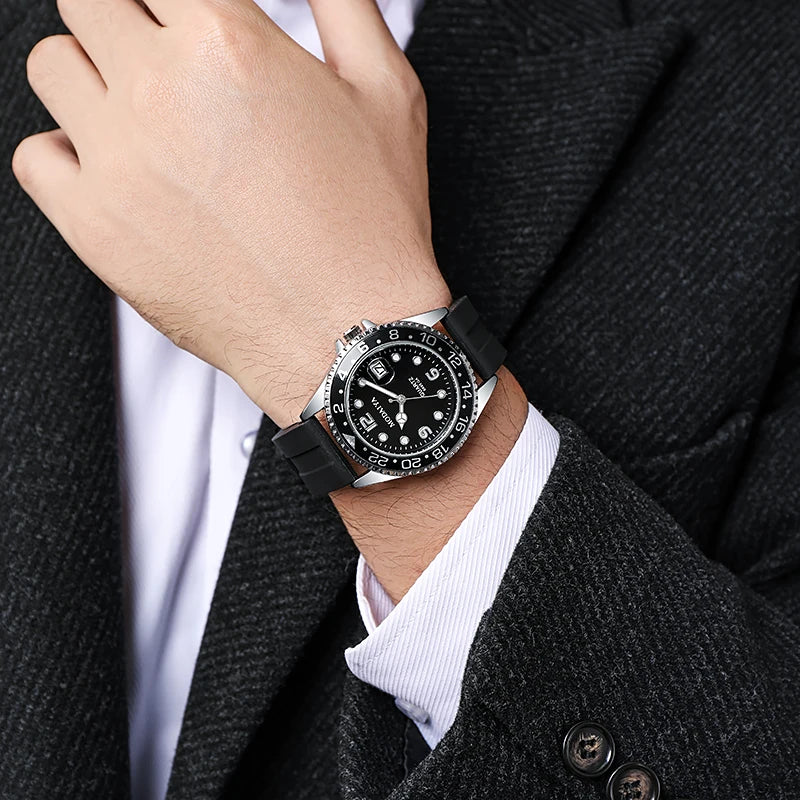 2024 nuovo arrivo moda orologi al quarzo orologio da polso da uomo 1 pezzo orologio sportivo da uomo