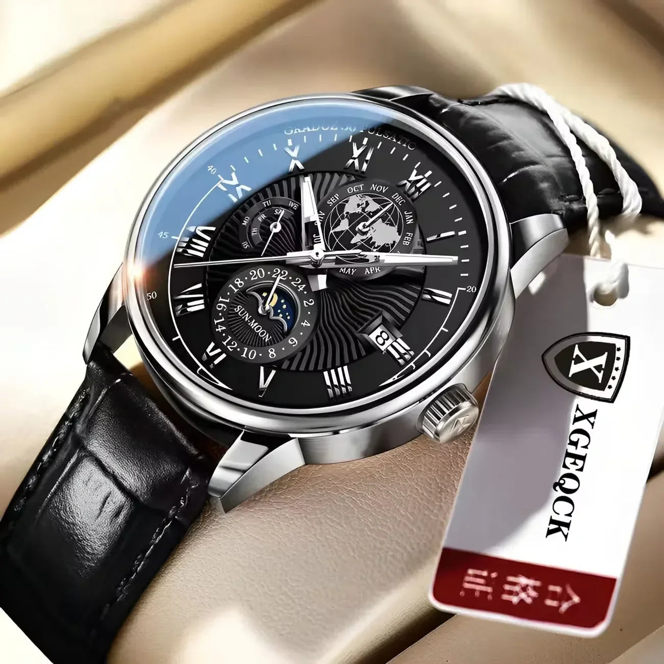 2024 Orologio da uomo alla moda Orologio da polso da uomo sportivo di lusso alla moda Orologio da uomo al quarzo con data in pelle luminosa impermeabile Orologio da uomo