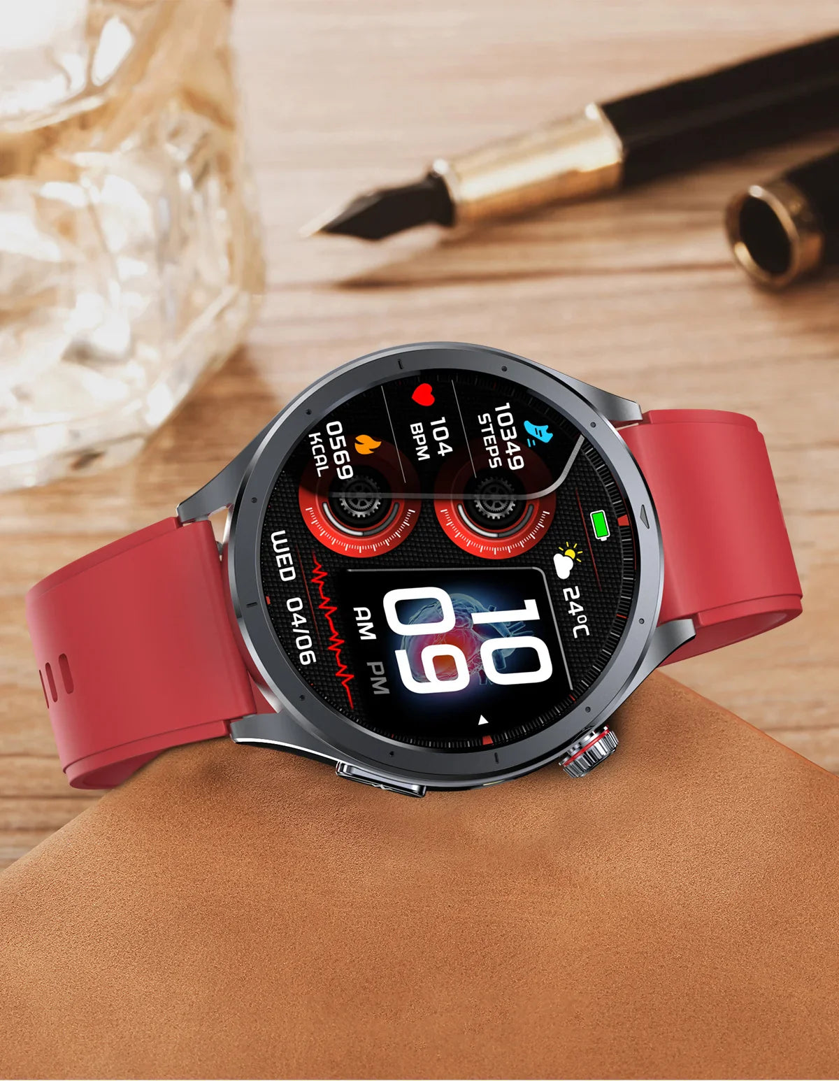Nuovo Smartwatch 2026 per Analisi del Grasso Corporeo, ECG+PPG, Acido Urico, Pressione Sanguigna, Ossigeno nel Sangue, Orologio con Chiamate per Uomini e Donne