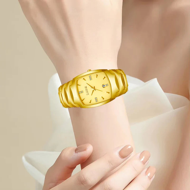 LIGE Orologio da Donna di Lusso alla Moda, Elegante e Semplice, in Acciaio Inossidabile, Casual, al Quarzo, con Calendario, Regalo Romantico per Signore, Novità
