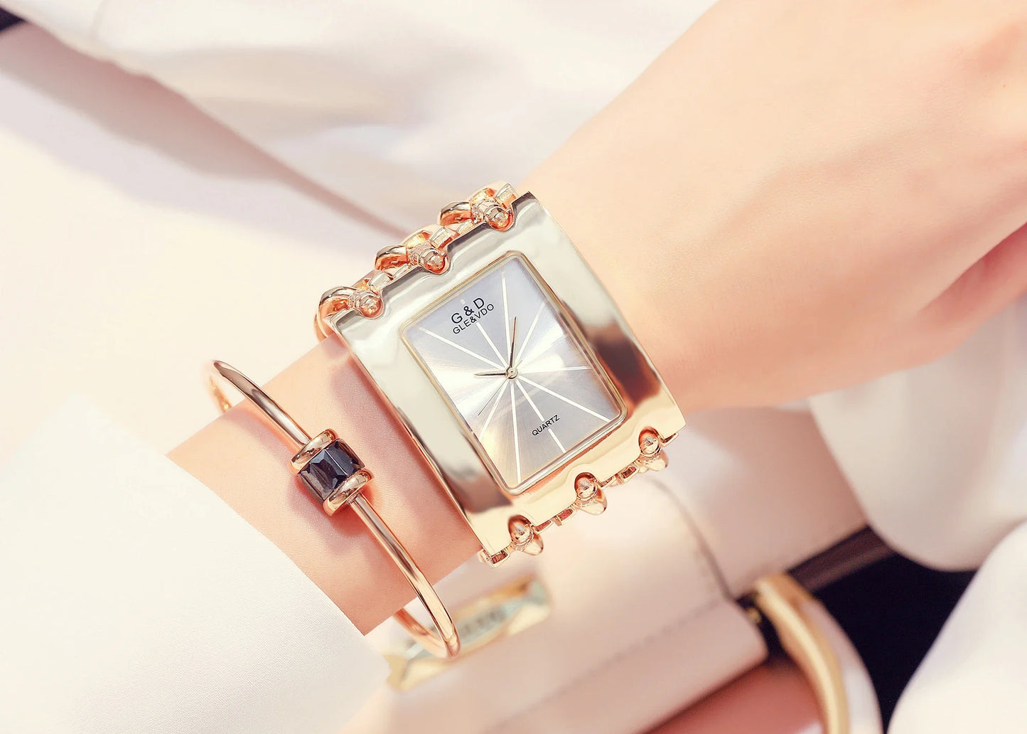 Orologio da donna di marca di lusso Abito con strass Orologi da polso da donna Eleganti orologi femminili in oro per le donne Montre Femme 2025