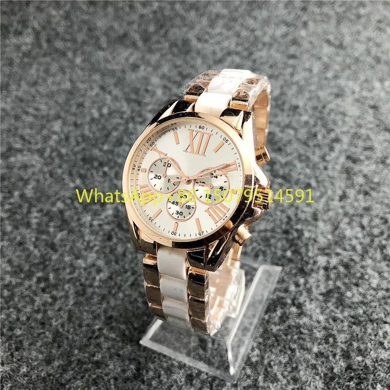 Nuovi orologi da polso da donna in acciaio inossidabile, orologi al quarzo da donna, orologi eleganti da donna di marca di lusso, orologi da donna