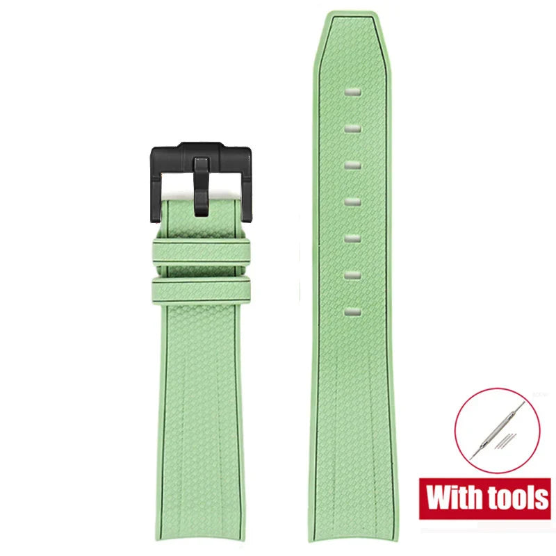Cinturino in gomma per Swatch X Omega Joint MoonSwatch Cinturino sportivo impermeabile da 20 mm Cinturino con estremità curva in silicone per uomo donna