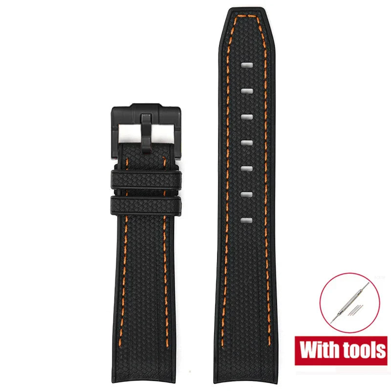 Cinturino in gomma per Swatch X Omega Joint MoonSwatch Cinturino sportivo impermeabile da 20 mm Cinturino con estremità curva in silicone per uomo donna