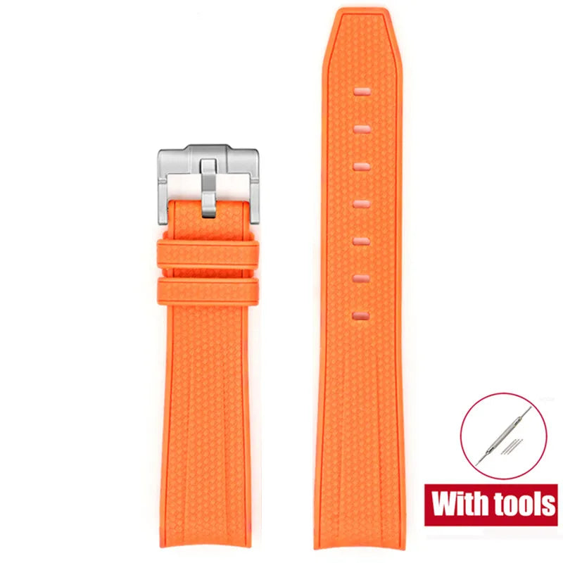 Cinturino in gomma per Swatch X Omega Joint MoonSwatch Cinturino sportivo impermeabile da 20 mm Cinturino con estremità curva in silicone per uomo donna