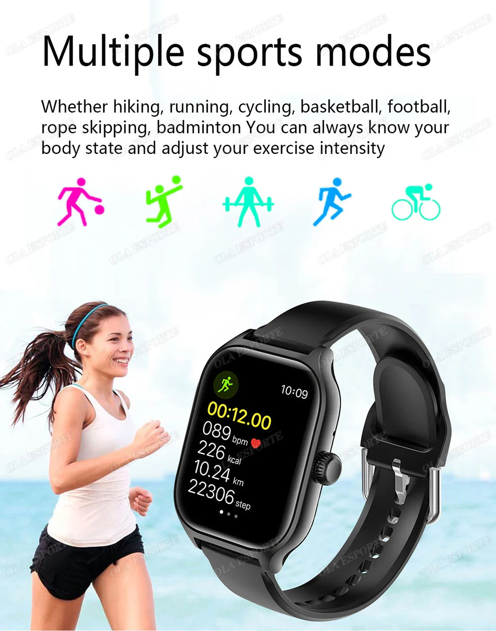 Smartwatch 2025 per Android e iOS, Schermo a Colori da 2,01 Pollici, Risposta alle Chiamate Bluetooth, Orologio Fitness Tracker per Donne e Uomini