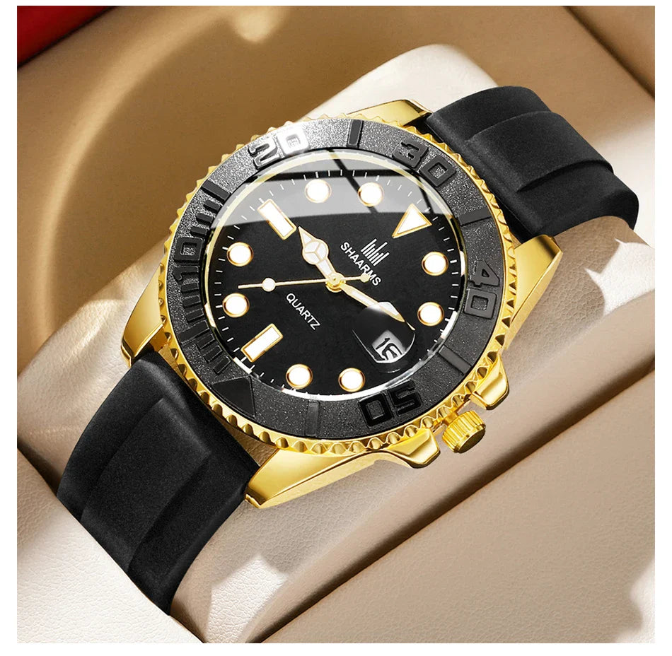 Orologio moda uomo orologio Casual Montre Homme Business Men orologio al quarzo calendario Green Water Wok Ghost Sport orologio da polso da uomo