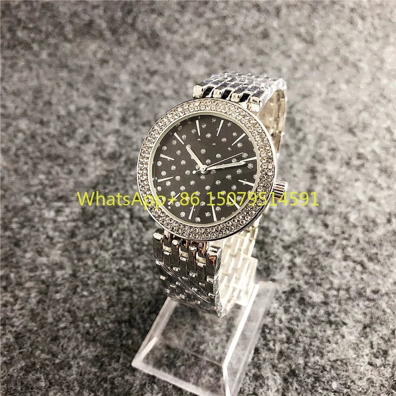 Orologi di Lusso in Cristallo per Donne, Marca di Moda, Orologio al Quarzo con Diamanti per Signore, Orologi da Polso Femminili in Acciaio, Relogio Feminino, Regalo