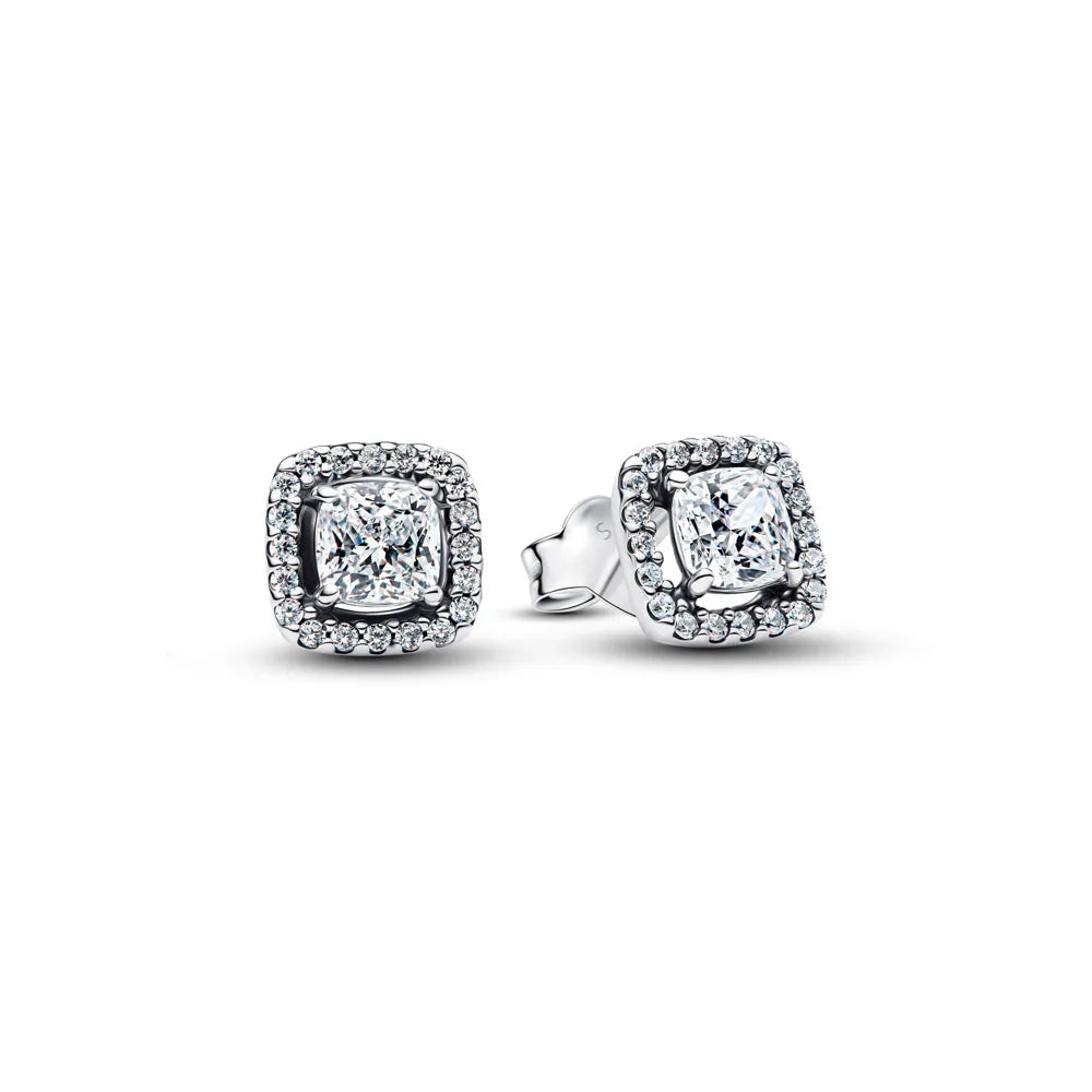 Orecchini e Ciondolo con Zirconi Scintillanti, Combinazione Fiore di Ciliegio e Farfalla, Orecchini in Argento 925, Regalo Ideale per Donne