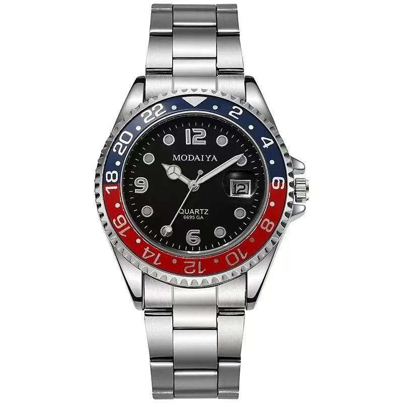 Orologi da uomo alla moda con data Orologio sportivo casual di lusso di fascia alta Orologi da polso classici da uomo al quarzo da lavoro in acciaio inossidabile