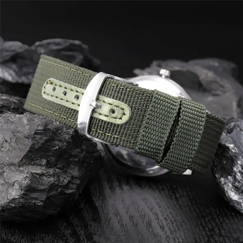 Ragazzi marca orologi economici uomo moda casual cinturino in nylon sport esercito regali data orologio da polso al quarzo fluorescente Relogio Masculino
