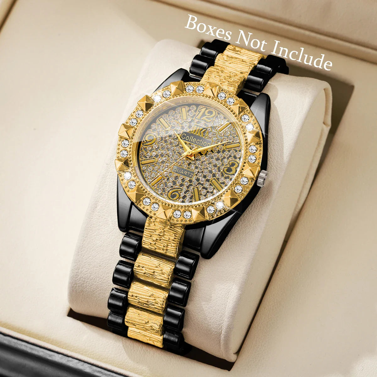 Orologi da donna con diamanti di lusso Orologio da polso al quarzo da donna con quadrante arabo alla moda Reloj Mujer Orologio da ragazza regalo (senza scatola)