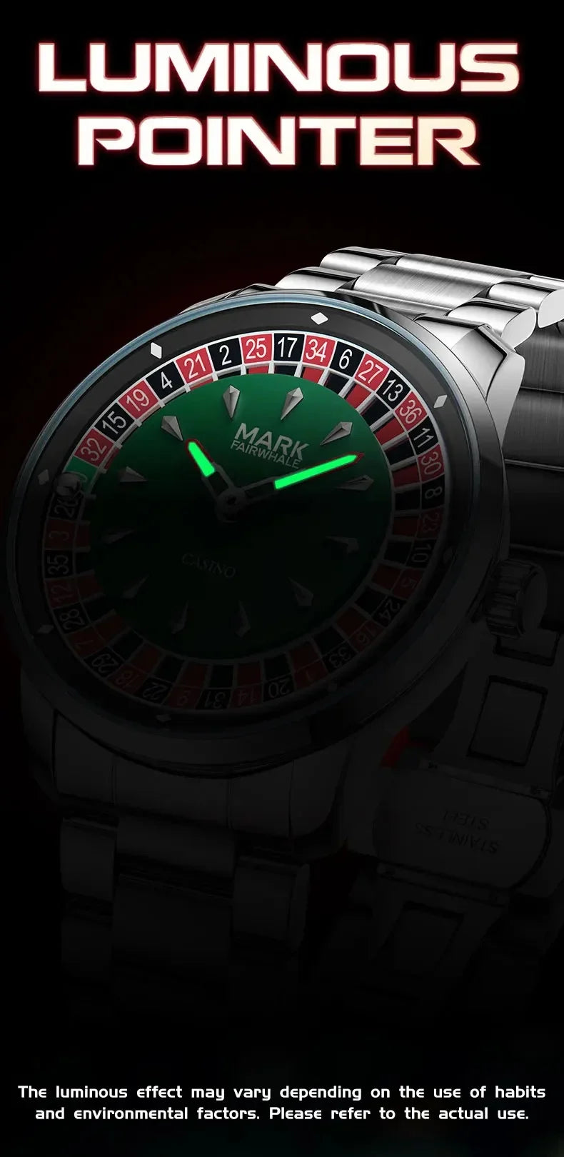 Mark Fairwhale 5031 Nuovo orologio al quarzo da uomo di marca superiore quadrante digitale rotante intrattenimento freddo orologio da notte impermeabile reloj