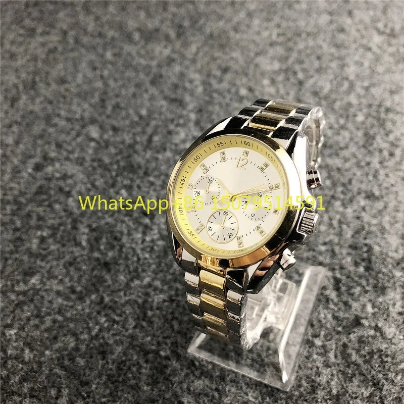 Nuovi orologi da polso da donna in acciaio inossidabile, orologi al quarzo da donna, orologi eleganti da donna di marca di lusso, orologi da donna