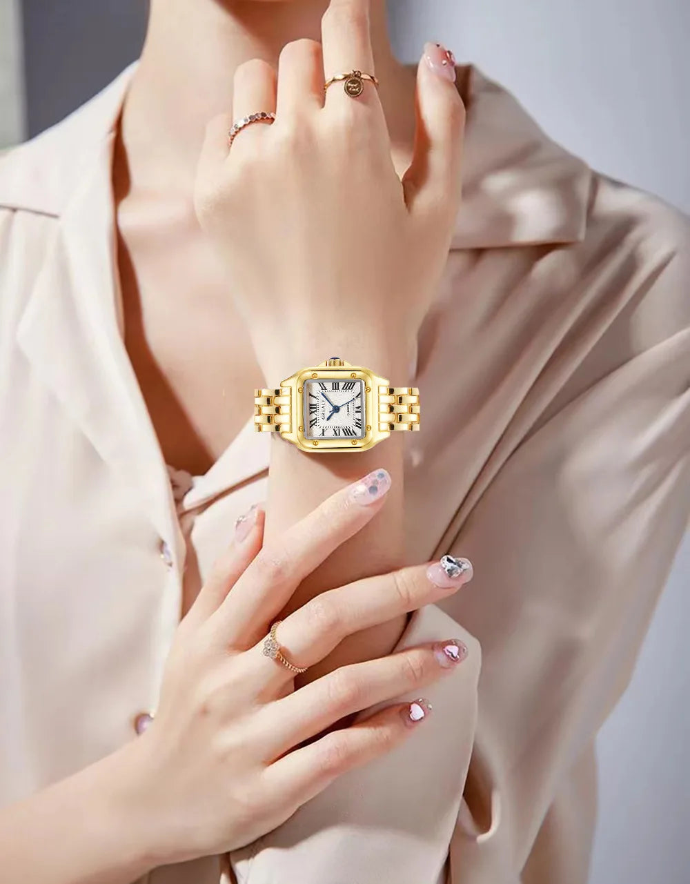 Orologio da donna leggero marchio di lusso business oro acciaio inossidabile moda donna orologi al quarzo orologio femminile braccialetto orologio da polso