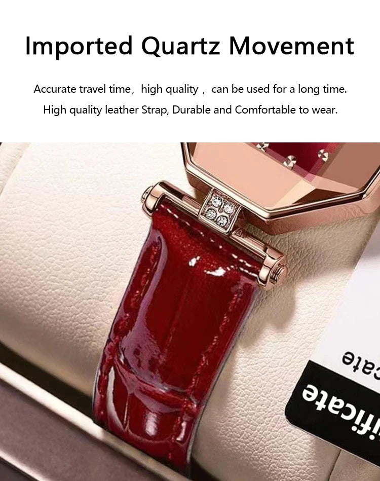 POEDAGAR Orologio da donna di alta qualità Orologi al quarzo in pelle impermeabile per donna Orologio da polso da donna casual di moda di lusso regalo Reloj