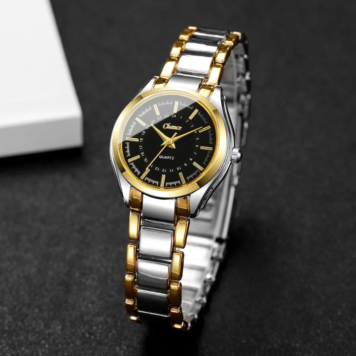 4 pezzi/set moda quadrante piccolo orologi da donna braccialetti da polso analogico al quarzo di lusso da donna Set Reloj Mujer (senza scatola)