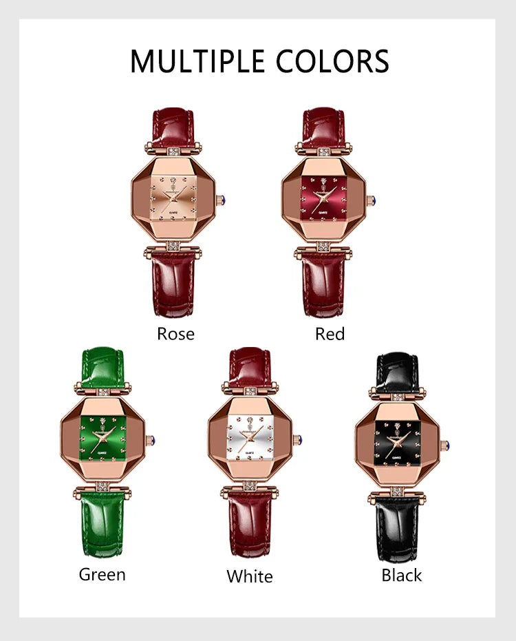 POEDAGAR Orologio da donna di alta qualità Orologi al quarzo in pelle impermeabile per donna Orologio da polso da donna casual di moda di lusso regalo Reloj