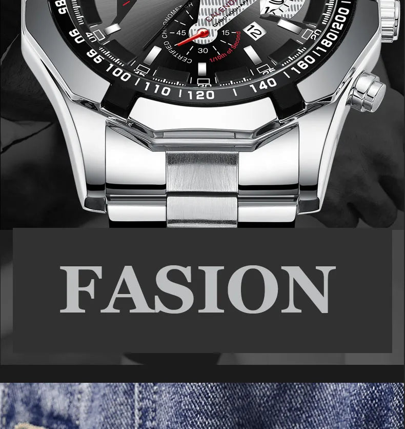 2024 Top Brand di Lusso Orologio di Moda Casual Militare Al Quarzo Sport Orologio Da Polso In Acciaio Pieno Impermeabile Orologio da Uomo Relogio Masculino