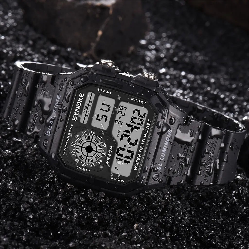 SYNOKE Military Digital Watches Men Sports cronografo luminoso impermeabile maschile orologi da polso elettronici Relogio Masculino