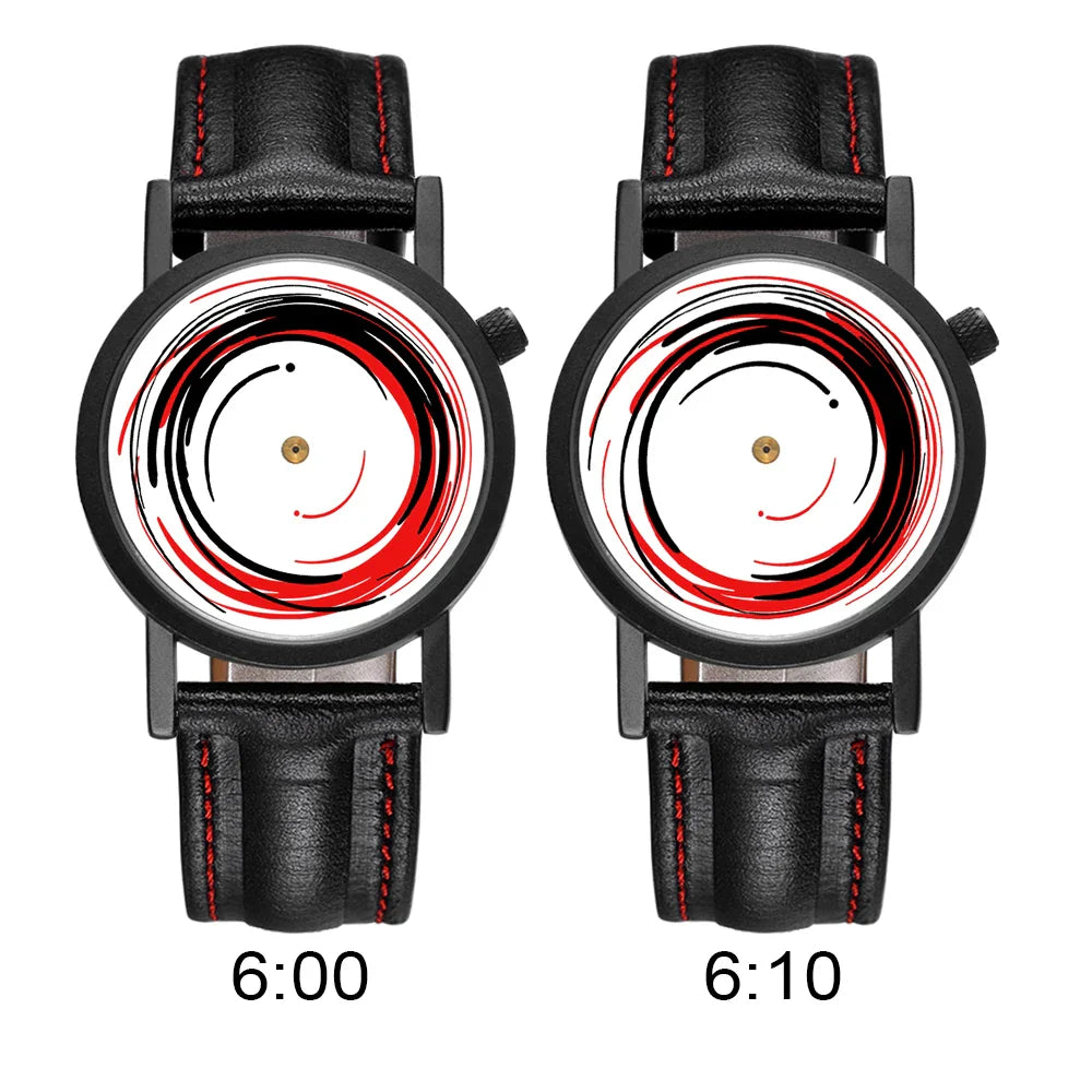 FEB 30TH Walking Men Design orologio Unisex da uomo dal Design creativo 3ATM cinturino in acciaio inossidabile resistente all'acqua