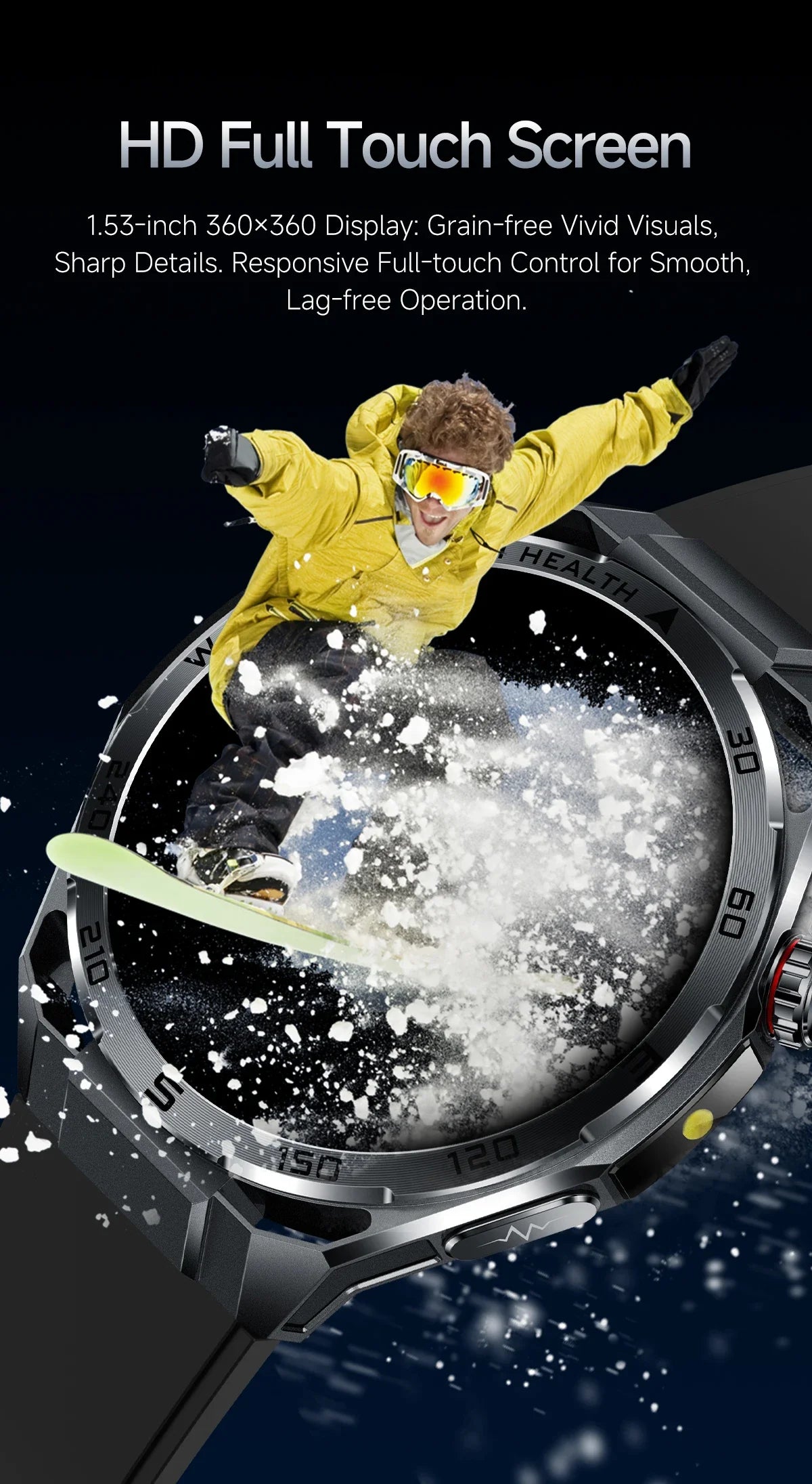 Nuovo Smartwatch 2026 con Analisi del Grasso Corporeo ECG+PPG, Acido Urico, Pressione Sanguigna, Ossigeno nel Sangue, Chiamate Bluetooth, Orologio Sportivo Intelligente per Uomini e Donne