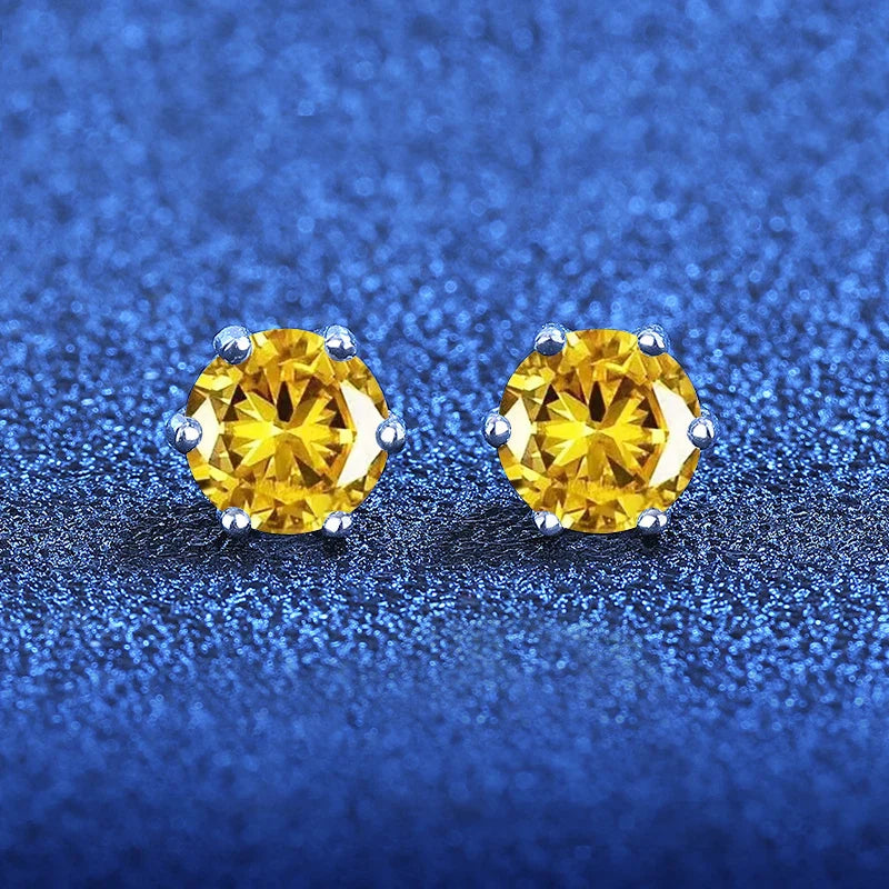 2 certificati GRA orecchini a bottone Moissanite Pass Diamond tester Pen For Men Women 925 Silver 18K Plated Wedding Gemstone