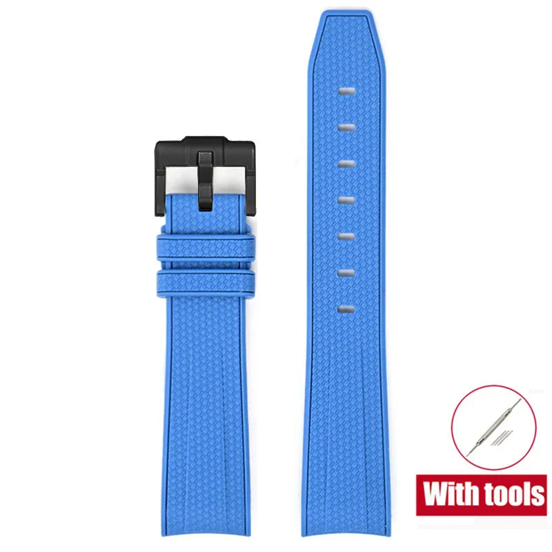 Cinturino in gomma per Swatch X Omega Joint MoonSwatch Cinturino sportivo impermeabile da 20 mm Cinturino con estremità curva in silicone per uomo donna