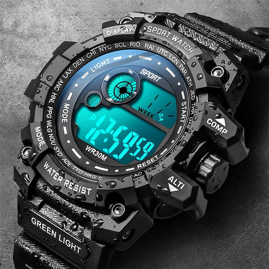 Nuovi uomini LED orologi digitali luminosi moda Sport orologi impermeabili per uomo data esercito orologio militare Relogio Masculino