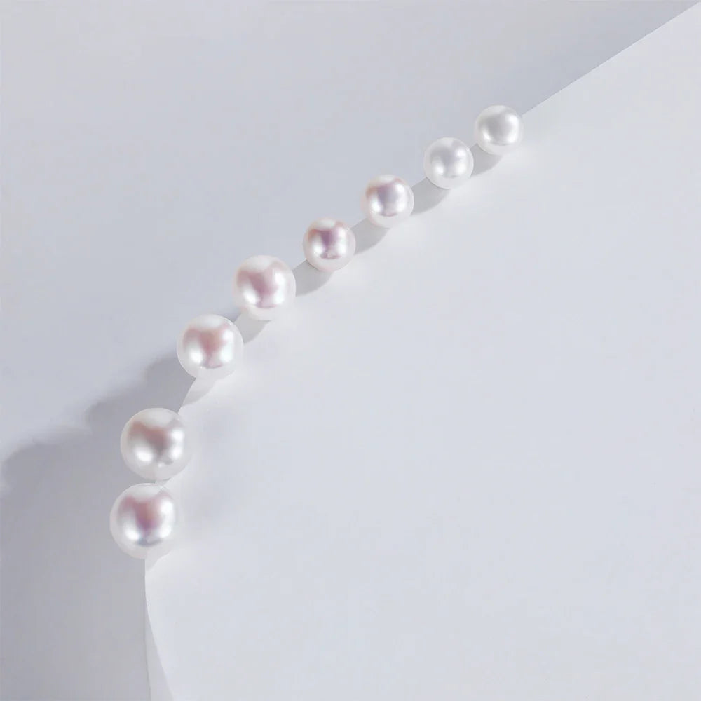 Orecchini a Perno con Perle Naturali d'Acqua Dolce per Donne, Argento Sterling 925, Gioielli Semplici e Colorati con Perle Selezionate a Mano