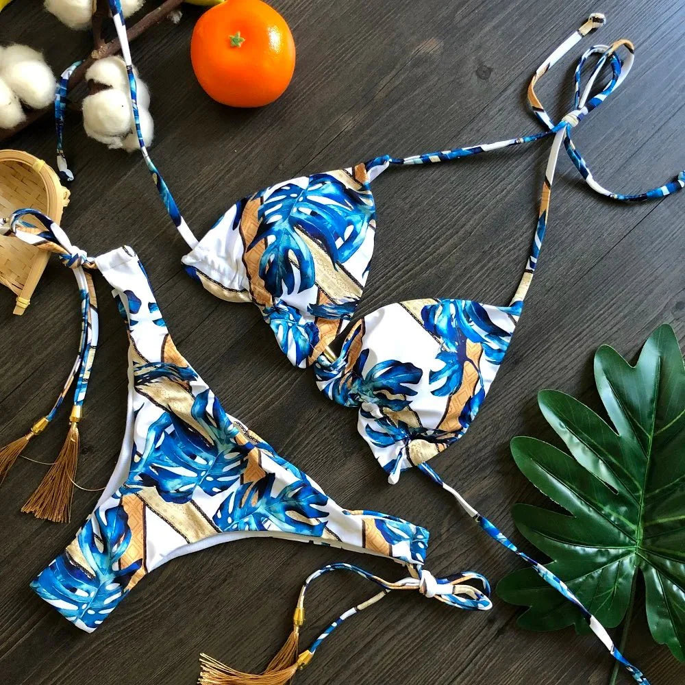RUOTONGSEPT Bikini da Donna 2022 Nuovo Costume da Bagno Femminile Sexy Set Bikini Push-up per Nuoto e Bagno