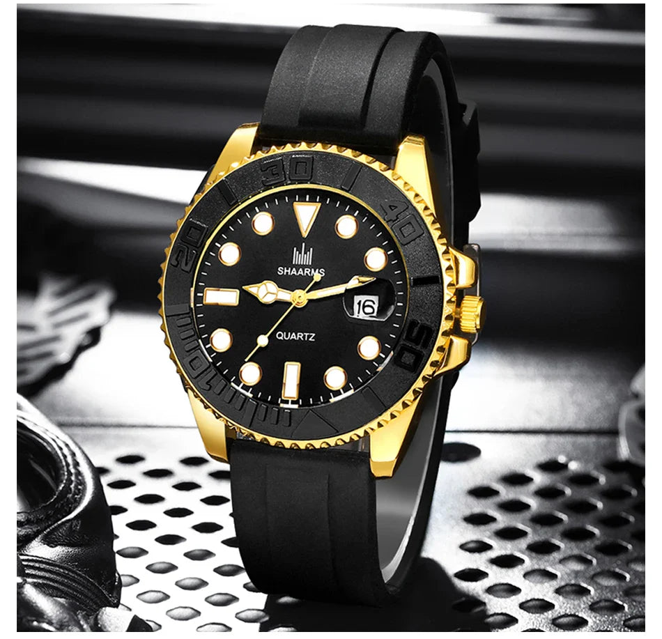Orologio moda uomo orologio Casual Montre Homme Business Men orologio al quarzo calendario Green Water Wok Ghost Sport orologio da polso da uomo
