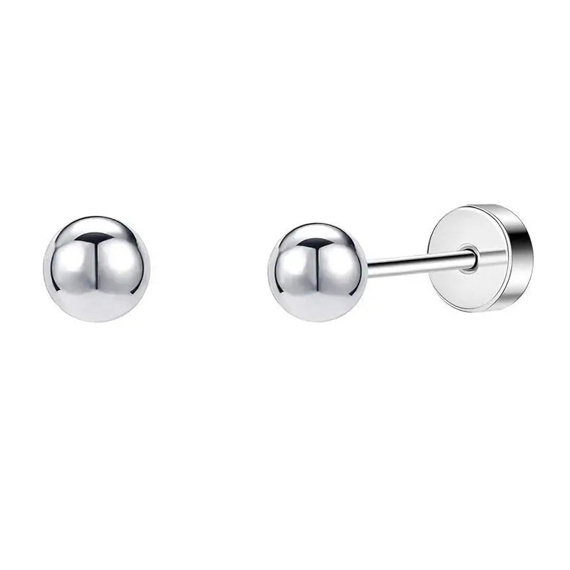 2 pz/set In Acciaio Inox Cuore Luna Earbone Della Vite Della Vite Della Sfera Orecchini con perno per Le Donne di Modo Dell'orecchio Trago Cartilagine Body Piercing