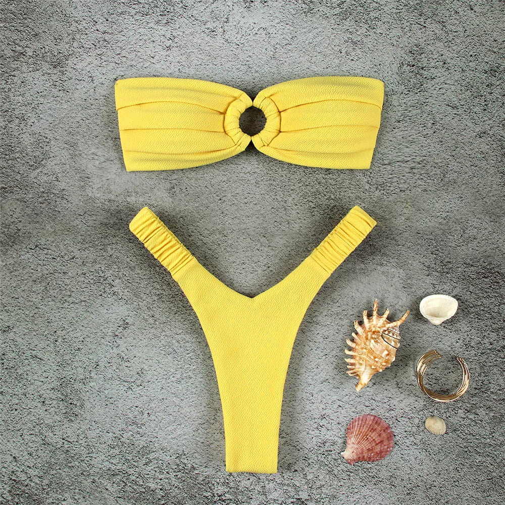 Micro Bikini Push Up Costumi da bagno donna 2024 Costumi da bagno femminili sexy Bikini brasiliano Perizoma Biquini Costumi da bagno Costumi da bagno solidi
