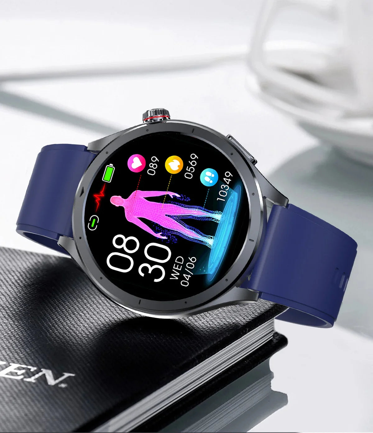 Nuovo Smartwatch 2026 per Analisi del Grasso Corporeo, ECG+PPG, Acido Urico, Pressione Sanguigna, Ossigeno nel Sangue, Orologio con Chiamate per Uomini e Donne