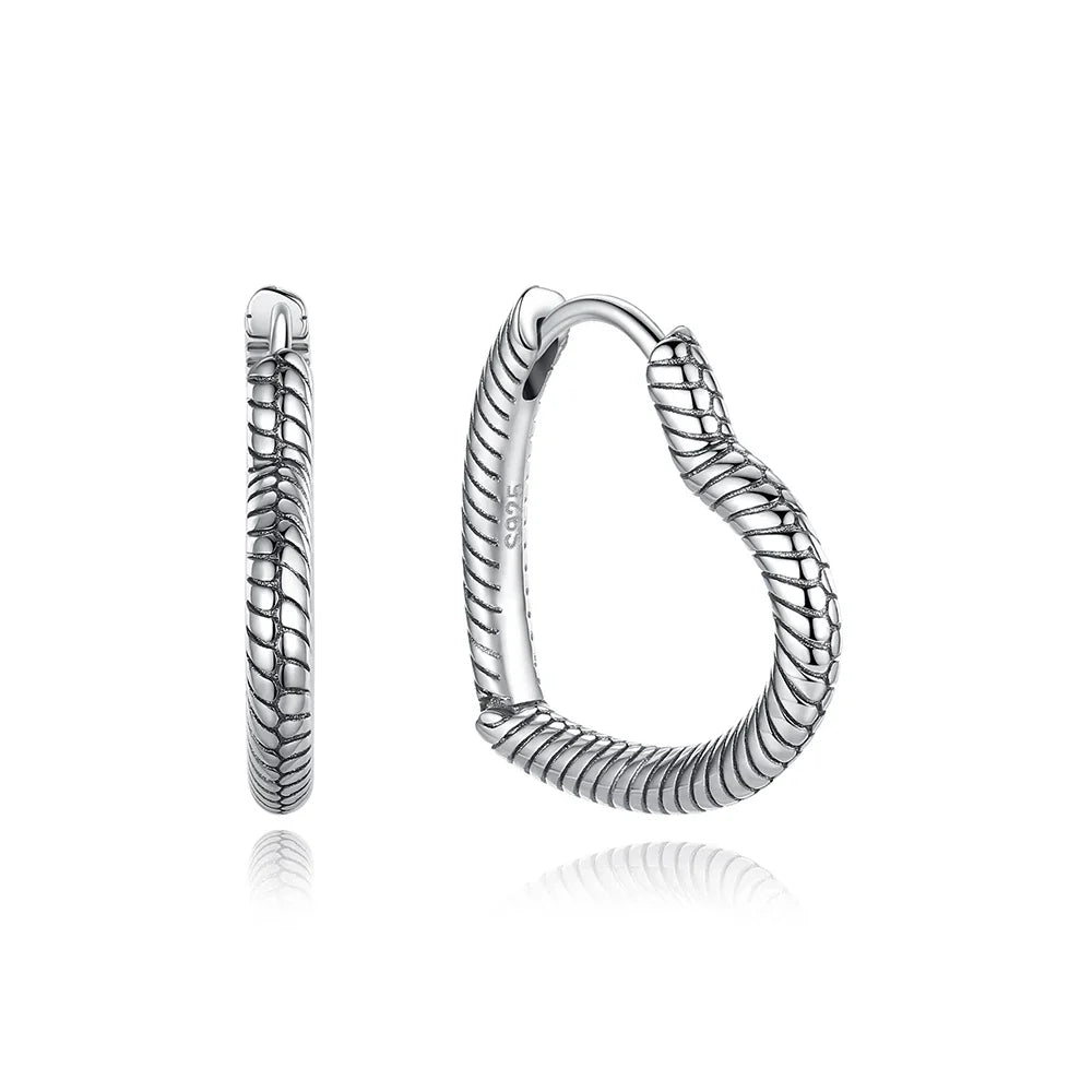 Orecchini Originali in Argento Sterling 925, Modello 2026, a Perno e a Cerchio con Cristalli, per Donna, in Oro Rosa, con Corona, Cuore, Infinito, Ape, Gioielli