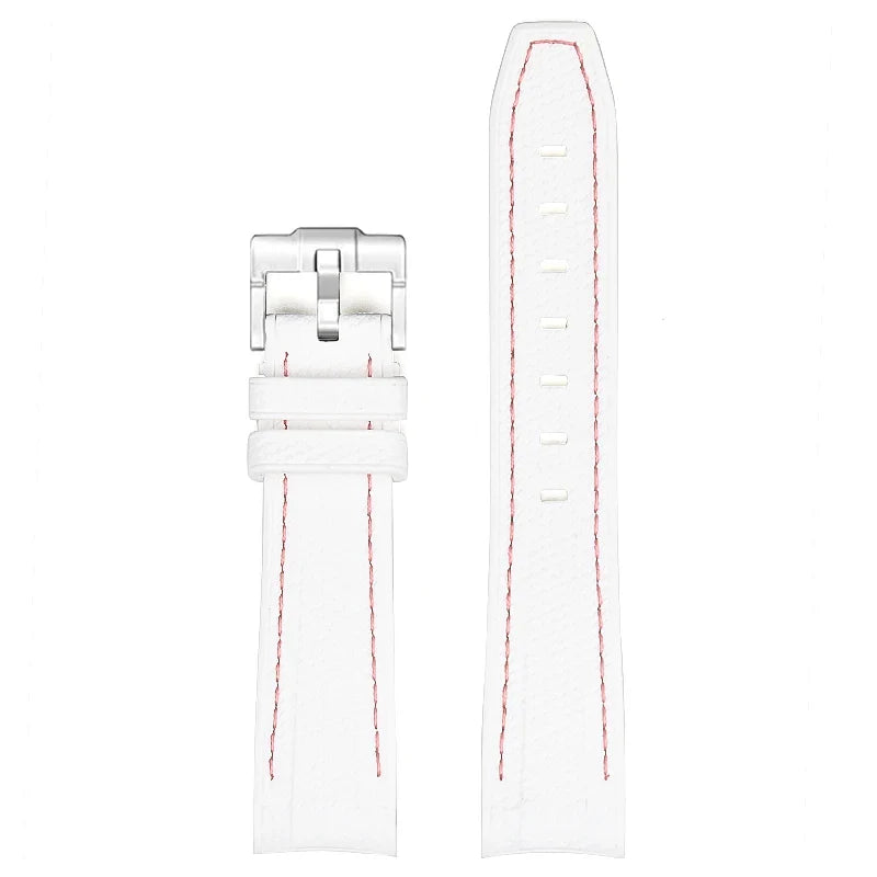 Cinturino in gomma per Swatch X Omega Joint MoonSwatch Cinturino sportivo impermeabile da 20 mm Cinturino con estremità curva in silicone per uomo donna