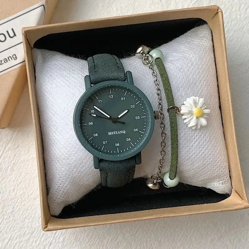 YIKAZE orologio da donna cinturino in pelle PU orologi al quarzo da donna orologio da polso da donna con quadrante rotondo impermeabile orologio da polso da donna