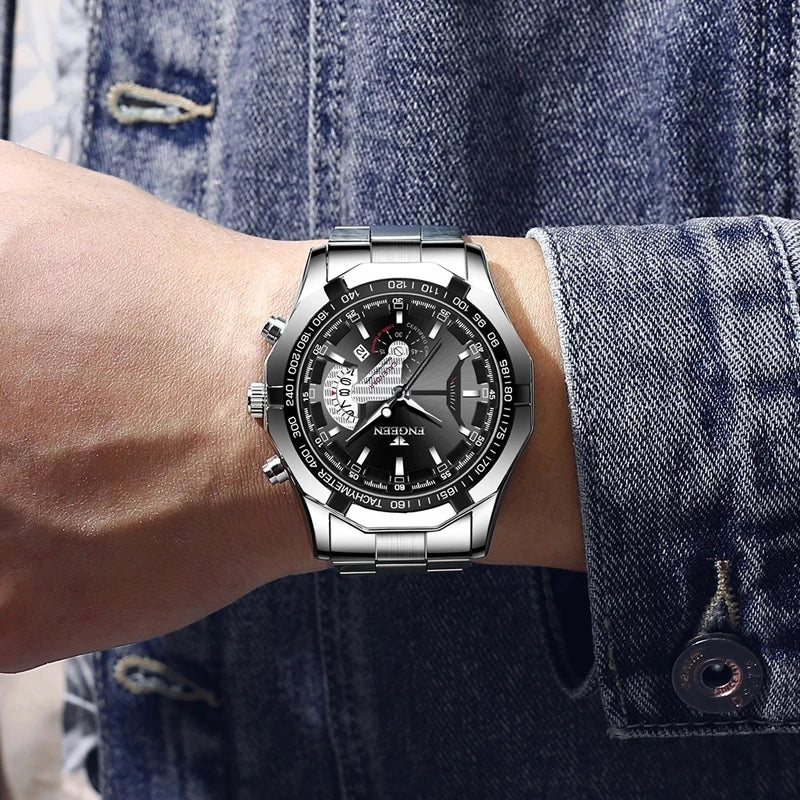 2024 Top Brand di Lusso Orologio di Moda Casual Militare Al Quarzo Sport Orologio Da Polso In Acciaio Pieno Impermeabile Orologio da Uomo Relogio Masculino