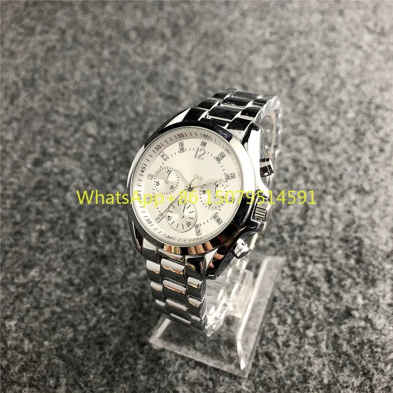 Nuovi orologi da polso da donna in acciaio inossidabile, orologi al quarzo da donna, orologi eleganti da donna di marca di lusso, orologi da donna