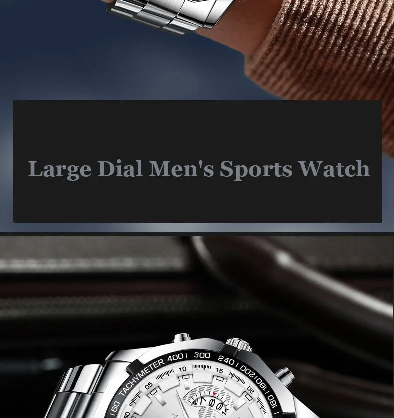 2024 Top Brand di Lusso Orologio di Moda Casual Militare Al Quarzo Sport Orologio Da Polso In Acciaio Pieno Impermeabile Orologio da Uomo Relogio Masculino