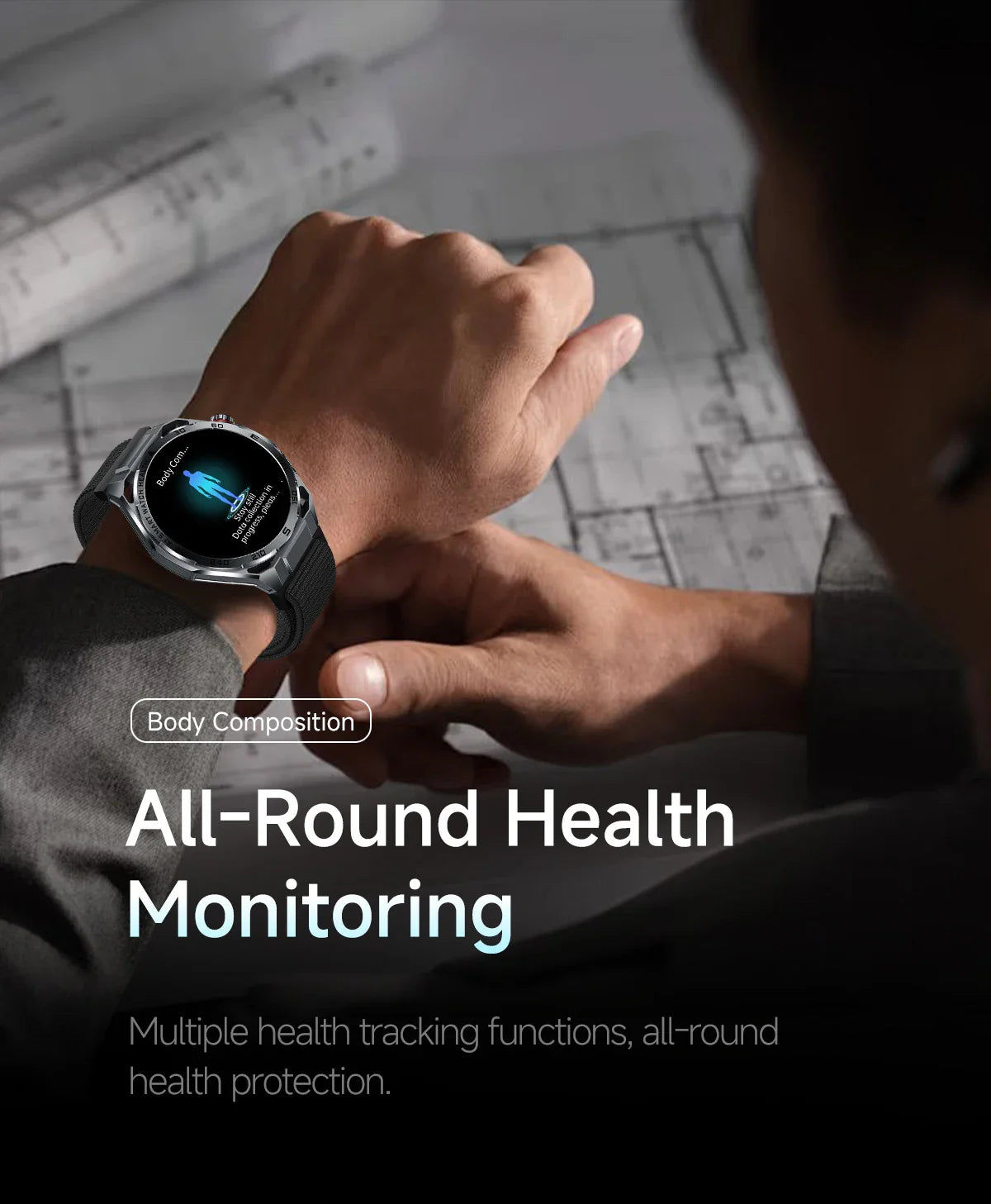 Nuovo Smartwatch 2026 con Analisi del Grasso Corporeo ECG+PPG, Acido Urico, Pressione Sanguigna, Ossigeno nel Sangue, Chiamate Bluetooth, Orologio Sportivo Intelligente per Uomini e Donne