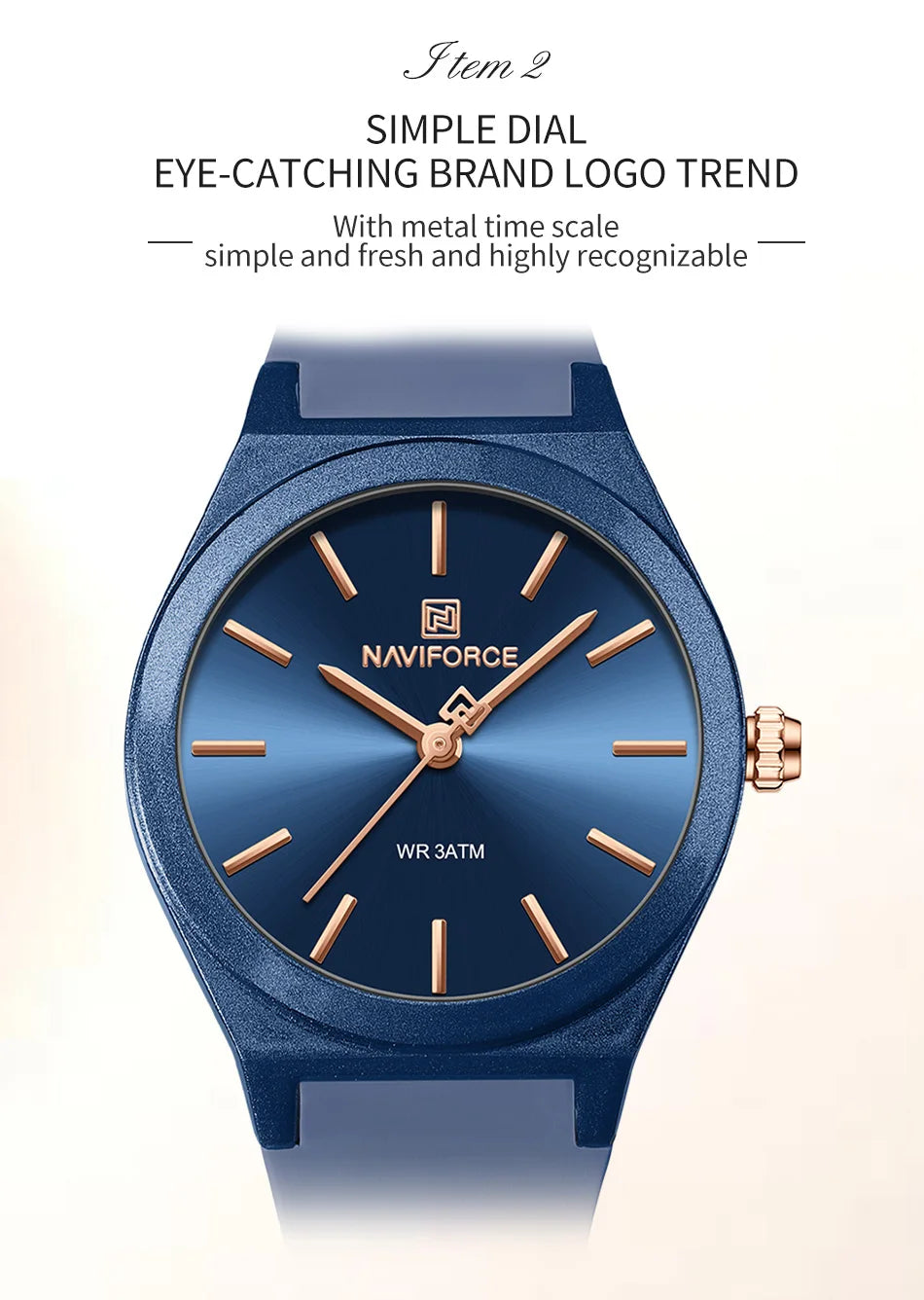 NAVIFORCE 2025 Orologi moda donna Orologio al quarzo Sport Cinturino in silicone Orologi da polso da donna Orologio semplice Regalo relogios feminino