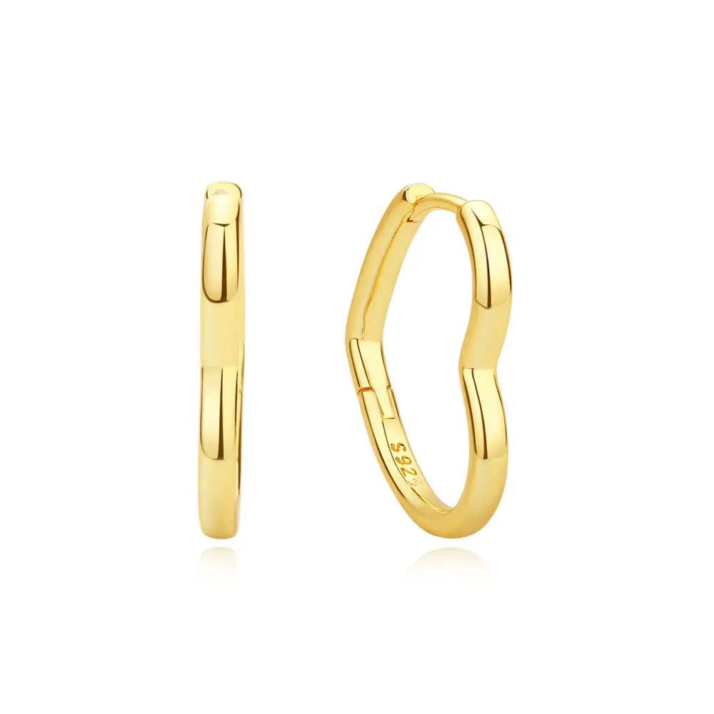 Orecchini Originali in Argento Sterling 925, Modello 2026, a Perno e a Cerchio con Cristalli, per Donna, in Oro Rosa, con Corona, Cuore, Infinito, Ape, Gioielli
